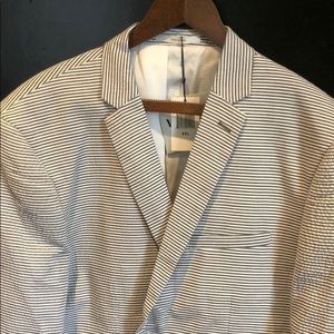 WD NY BLACK Men’s Seersucker Blazer